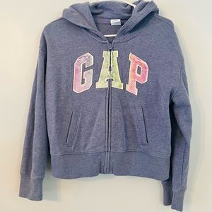 GAP Sequined Zip-up Hoodie